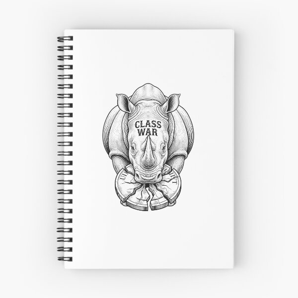 Item preview, Class War Rhino Vintage Engraving Coin Graphic designed and sold by Owcomm.