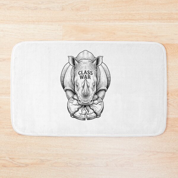 Item preview, Class War Rhino Vintage Engraving Coin Graphic designed and sold by Owcomm.