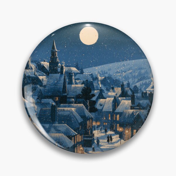 Item preview, Moonlit Villlage designed and sold by bubblyrainbow.