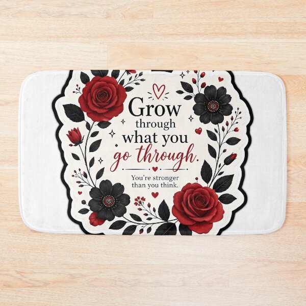 Item preview, Floral Motivational Quote designed and sold by rodiastore.