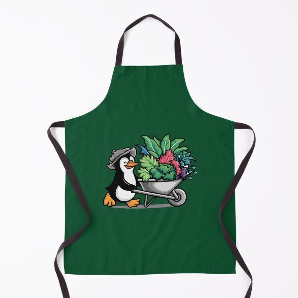 Item preview, Penguin gardening Pushing a wheelbarrow 2.0 designed and sold by GrumpyGorillaz.