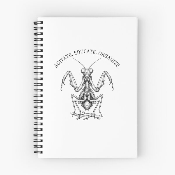 Item preview, Agitate Educate Organize Praying Mantis Insect Quote designed and sold by Owcomm.