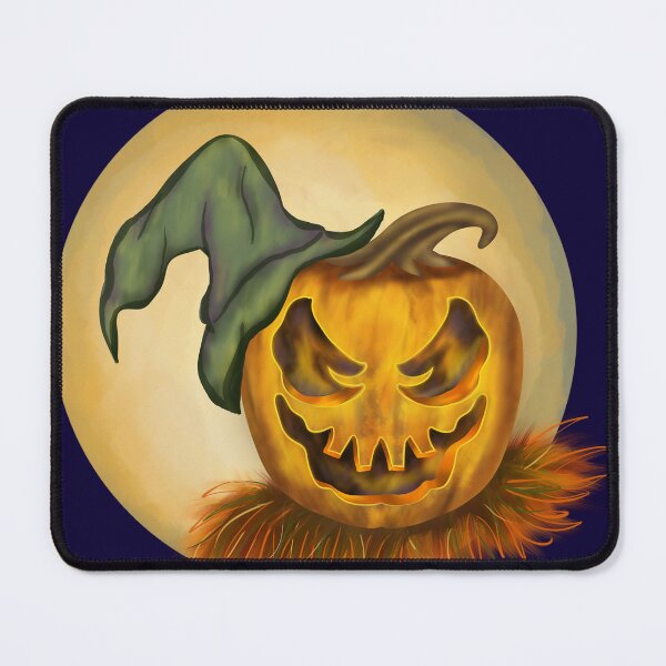 Item preview, Halloween Jack 'o Lantern with Witch Hat designed and sold by maricablue.