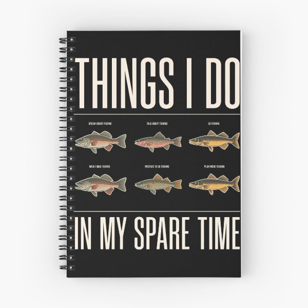 Item preview, things i do in my spare time fishing catch phrase typography designed and sold by DariaOltes.