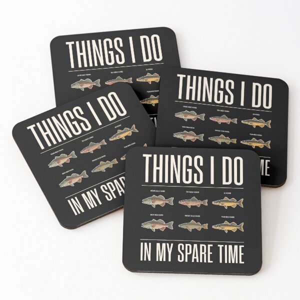 Item preview, things i do in my spare time fishing catch phrase typography designed and sold by DariaOltes.