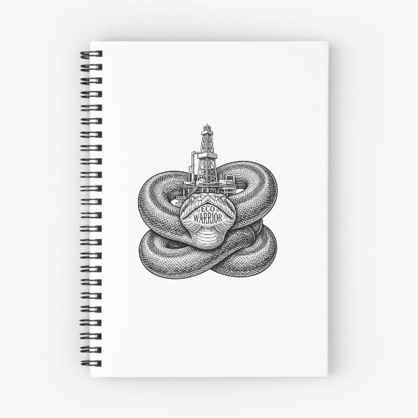 Item preview, Eco Warrior Snake and Oil Rig Illustration    designed and sold by Owcomm.
