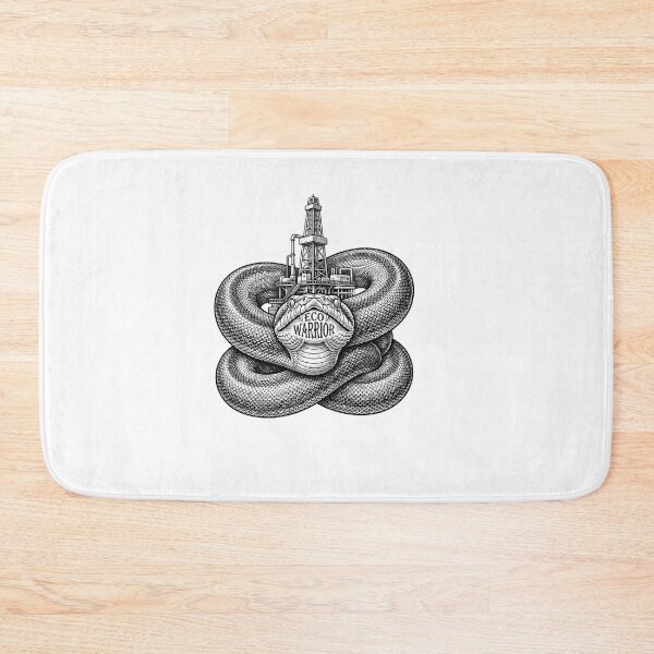 Item preview, Eco Warrior Snake and Oil Rig Illustration    designed and sold by Owcomm.