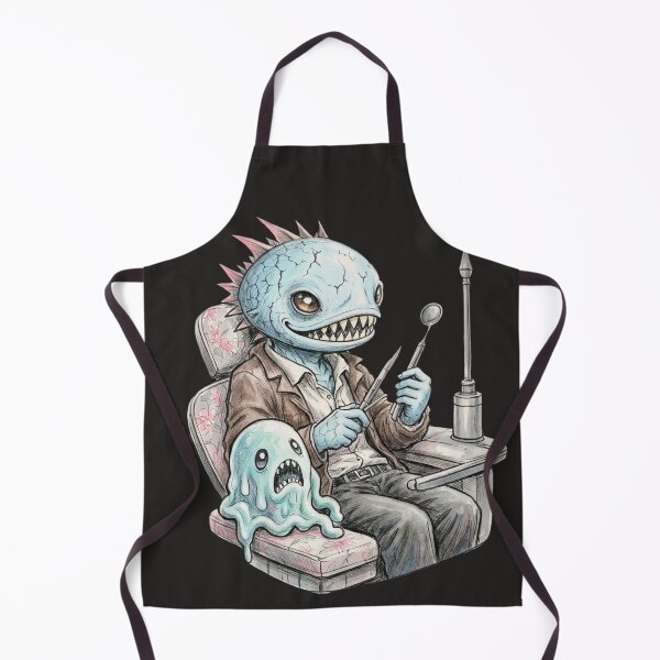 Item preview, Open Wide! – Creepy Cute Dentist Monster and Slime  designed and sold by LujziWorld.