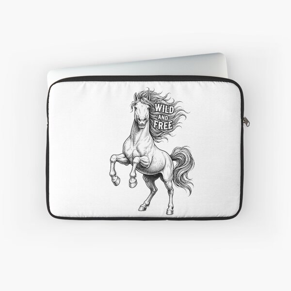 Item preview, Wild And Free Rearing Horse Vintage Illustration designed and sold by Owcomm.