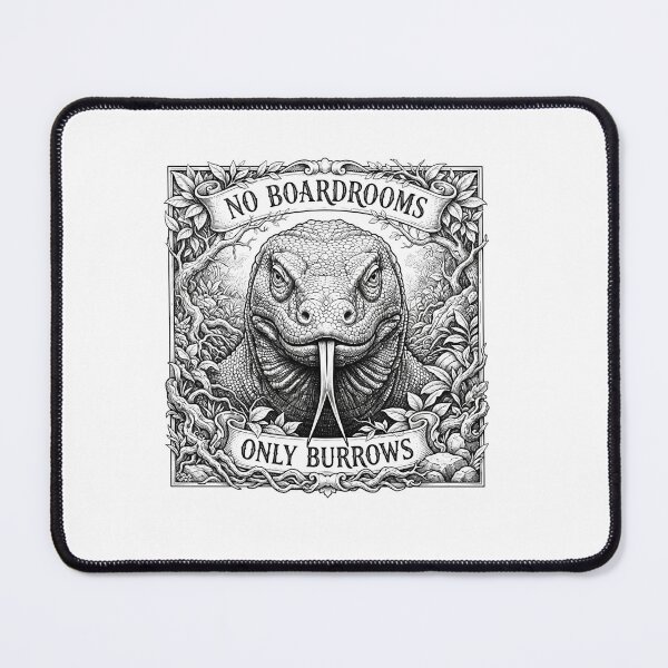 Item preview, No Boardrooms Only Burrows Lizard Quote designed and sold by Owcomm.