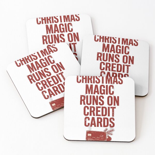 Item preview, Christmas Magic Runs On Credit Cards Funny Holiday Shirt designed and sold by KERK Art and Design.