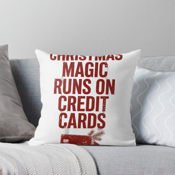 Item preview, Christmas Magic Runs On Credit Cards Funny Holiday Shirt designed and sold by KERK Art and Design.