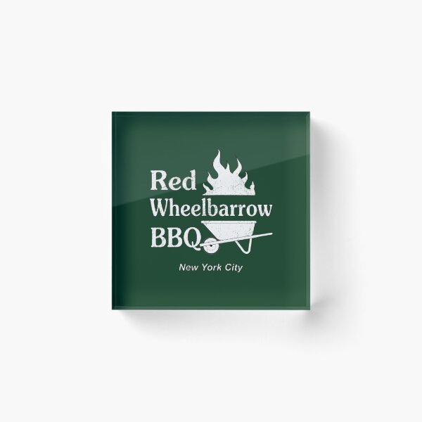 Item preview, Distressed Red Wheelbarrow BBQ (2) designed and sold by GrumpyGorillaz.