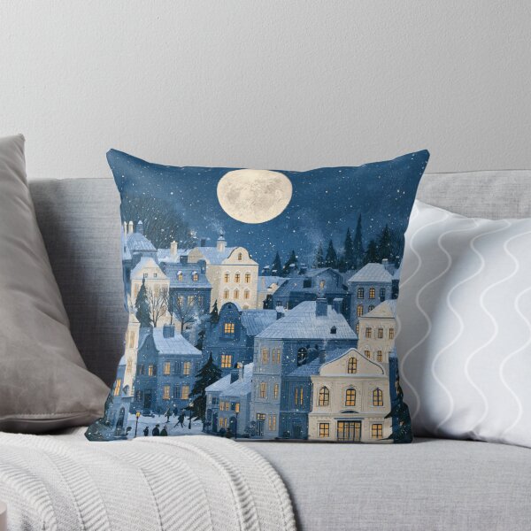 Item preview, Midnight Winter Town designed and sold by bubblyrainbow.