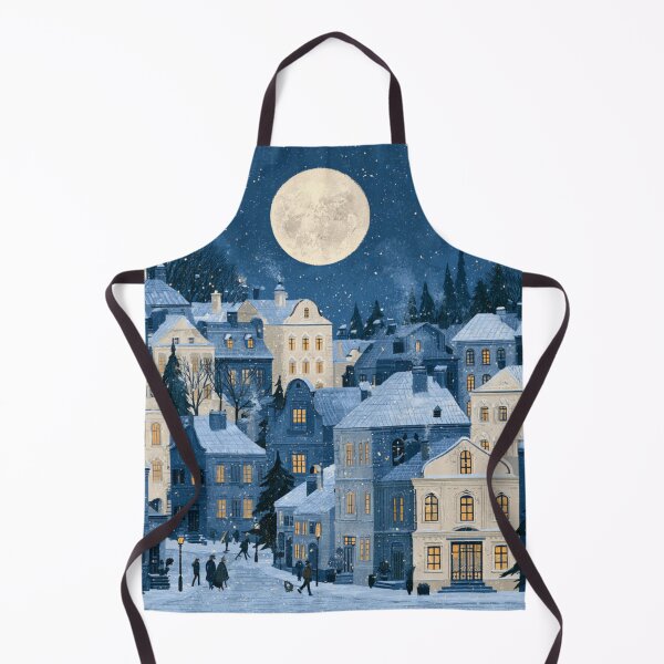 Item preview, Midnight Winter Town designed and sold by bubblyrainbow.