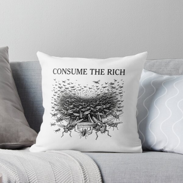Item preview, Consume The Rich Grasshopper Swarm Quote designed and sold by Owcomm.
