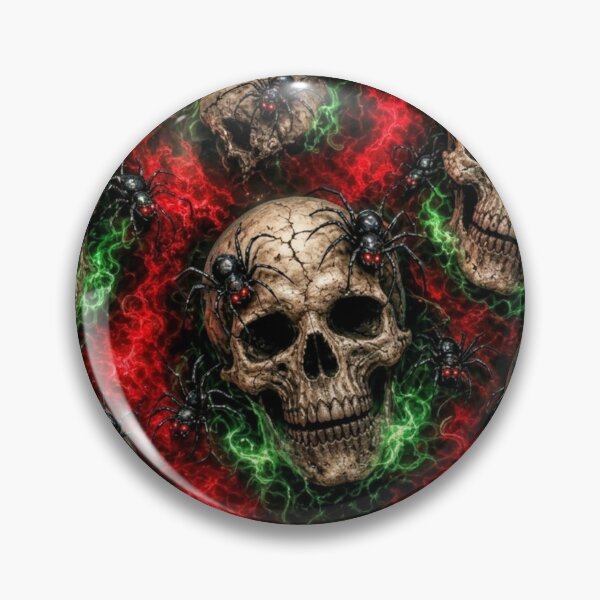 Item preview, ​Neon Skull and Spider Inferno designed and sold by KingsArtworx 2.