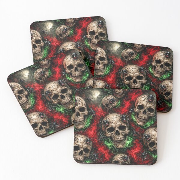 Item preview, ​Neon Skull and Spider Inferno designed and sold by KingsArtworx 2.