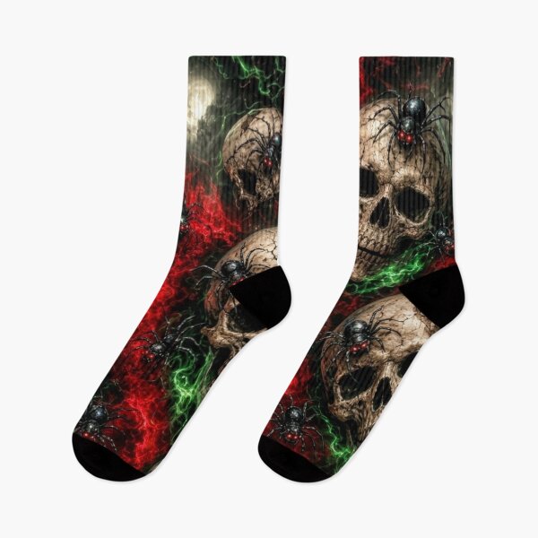 Item preview, ​Neon Skull and Spider Inferno designed and sold by KingsArtworx 2.