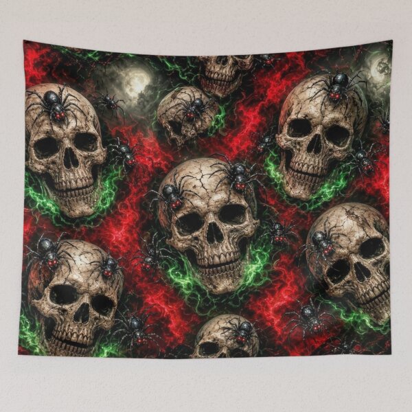 Item preview, Neon Skull and Spider Inferno designed and sold by KingsArtworx 2.