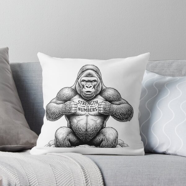 Item preview, Strength In Numbers Gorilla Quote Graphic    designed and sold by Owcomm.