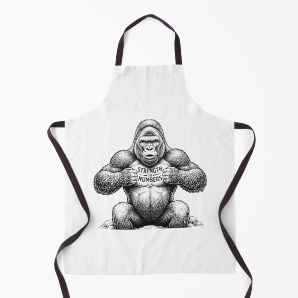Item preview, Strength In Numbers Gorilla Quote Graphic    designed and sold by Owcomm.