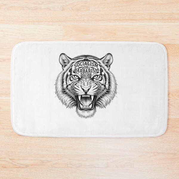 Item preview, Socialism Or Barbarism Angry Tiger Quote designed and sold by Owcomm.