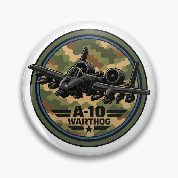 Item preview, Round Army Badge A-10 Warthog Design designed and sold by IRON WINGS /USAF.