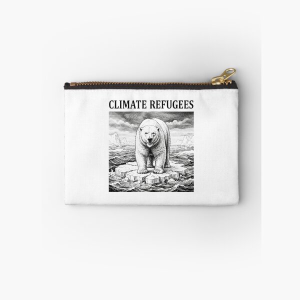 Item preview, Climate Refugees Polar Bear on Melting Ice    designed and sold by Owcomm.