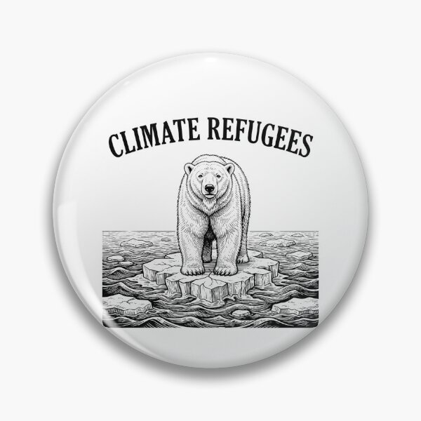 Item preview, Climate Refugees Polar Bear on Melting Ice designed and sold by Owcomm.