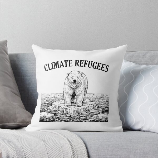 Item preview, Climate Refugees Polar Bear on Melting Ice designed and sold by Owcomm.