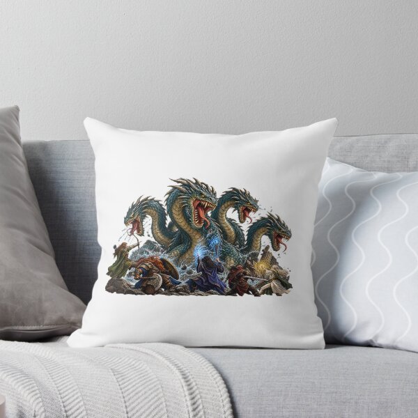 Item preview, This is a design of a Hydra fighting an adventurer party designed and sold by RBBeachDesigns.