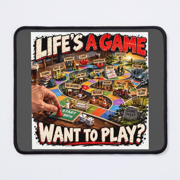 Item preview, Life’s a Game – Want to Play? designed and sold by Hornace88studio.