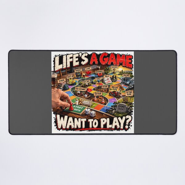 Item preview, Life’s a Game – Want to Play? designed and sold by Hornace88studio.