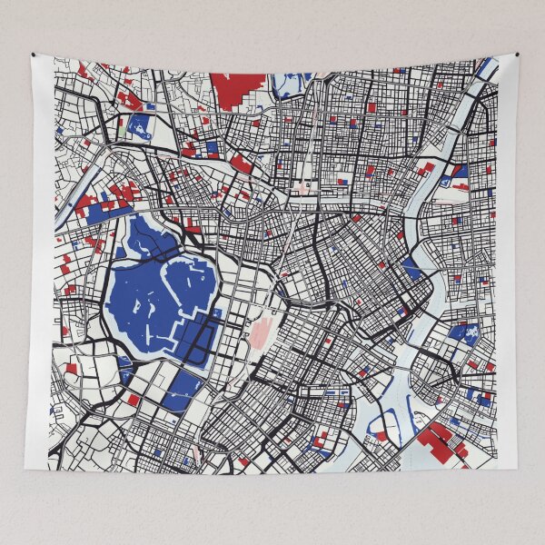 Item preview, Tokyo (Japan) Map x Piet Mondrian designed and sold by Francisco Couto.