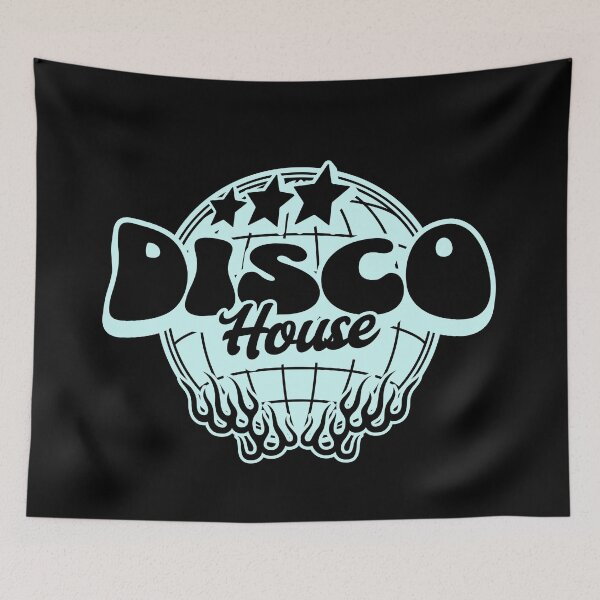 Item preview, DISCO HOUSE - Flaming Discoball (Mint) designed and sold by Discothreadz.