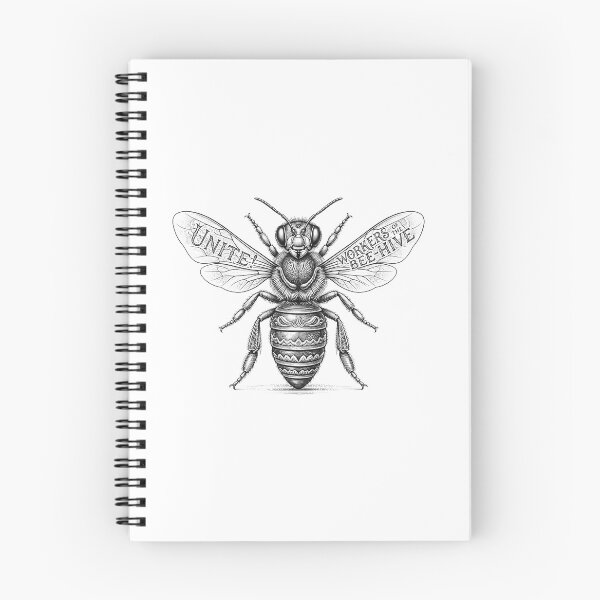 Item preview, Workers of the Bee Hive Unite graphic designed and sold by Owcomm.