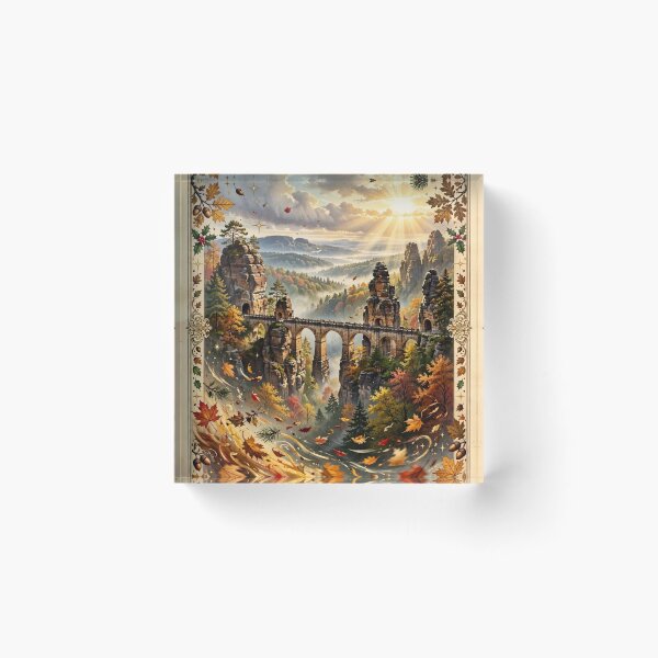Item preview, Germany — Bastei Bridge: Above the Mist designed and sold by DibujandoPorfa.