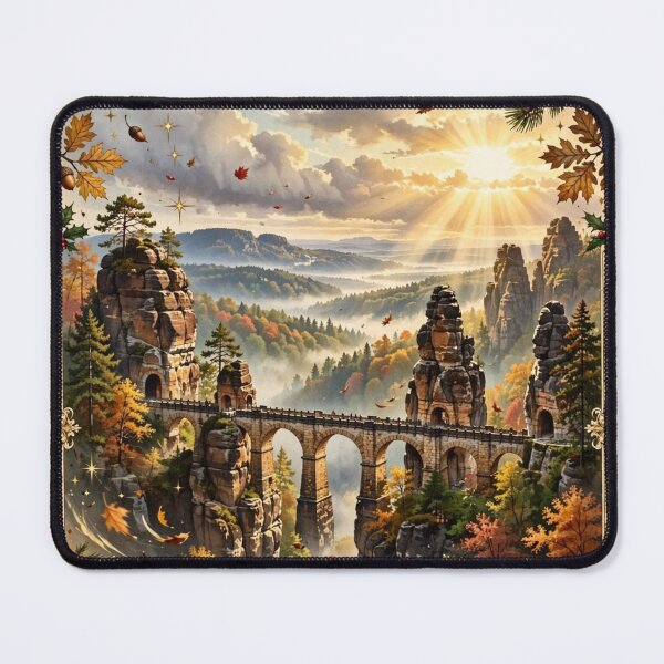 Item preview, Germany — Bastei Bridge: Above the Mist designed and sold by DibujandoPorfa.