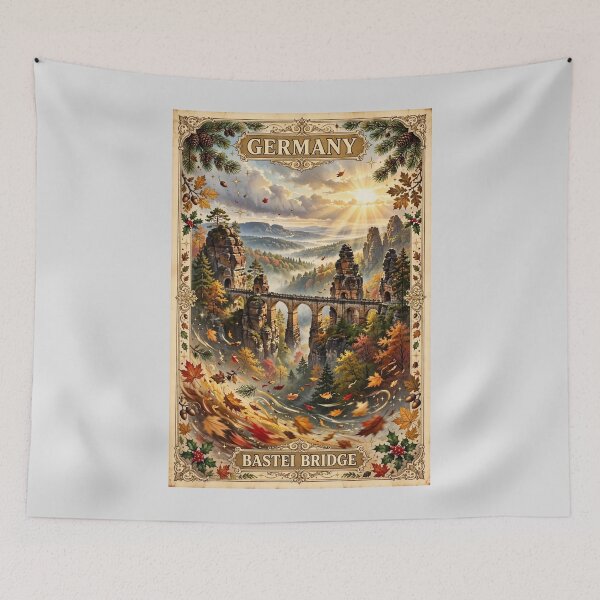 Item preview, Germany — Bastei Bridge: Above the Mist designed and sold by DibujandoPorfa.