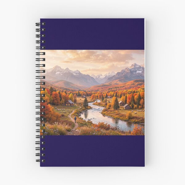 Item preview, Mountain River in Autumn Glory designed and sold by amusefullife.
