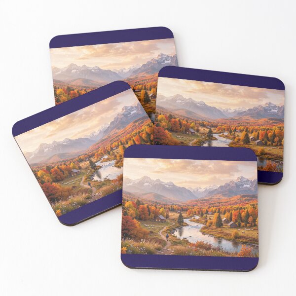 Item preview, Mountain River in Autumn Glory designed and sold by amusefullife.