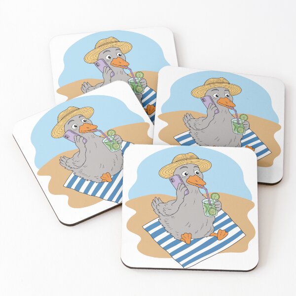 Item preview, Duck Chilling on the Beach designed and sold by AvriikoArts.
