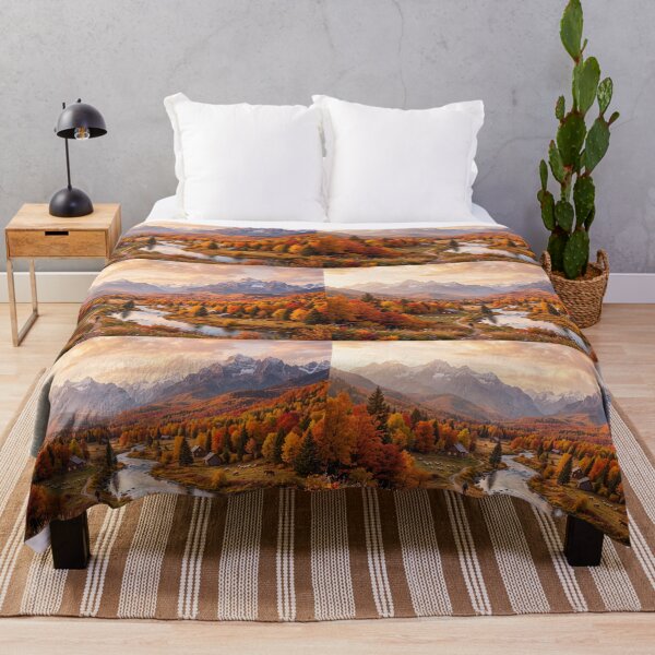 Item preview, Mountain River in Autumn Glory designed and sold by amusefullife.