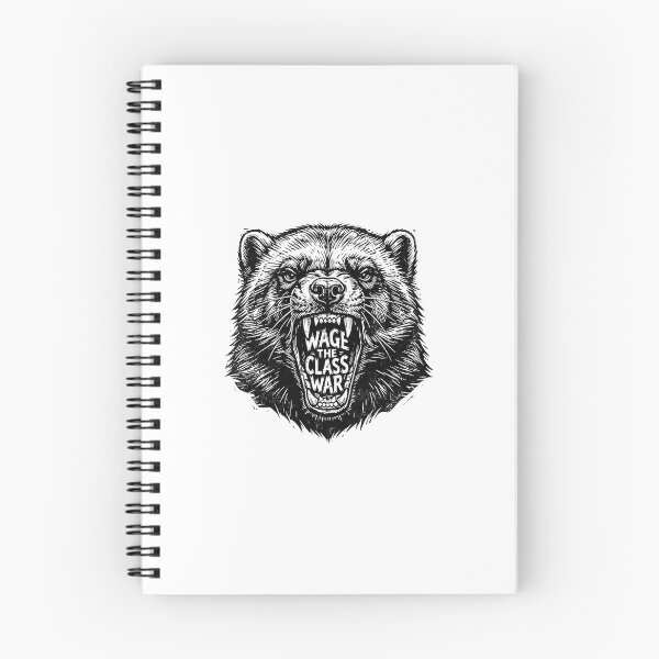 Item preview, Wage The Class War Growling Bear Head Quote    designed and sold by Owcomm.