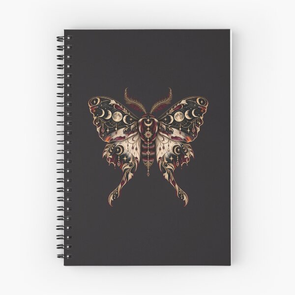 Item preview, Gothic Celestial Moth With Moon Phases designed and sold by Dopamine Department.
