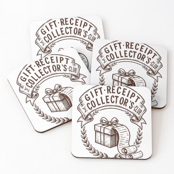 Item preview, Gift Receipt Collector's Club Funny Christmas Shirt designed and sold by KERK Art and Design.