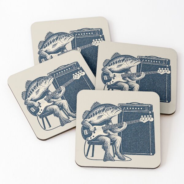 Item preview, Bass Playing Bass - Funny Animal Pun designed and sold by Douglystuff.