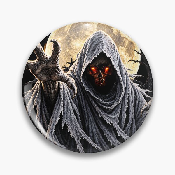 Item preview, Haunted After Dark – Grim Reaper & Creepy Skeletons Halloween designed and sold by thirtyonestars.