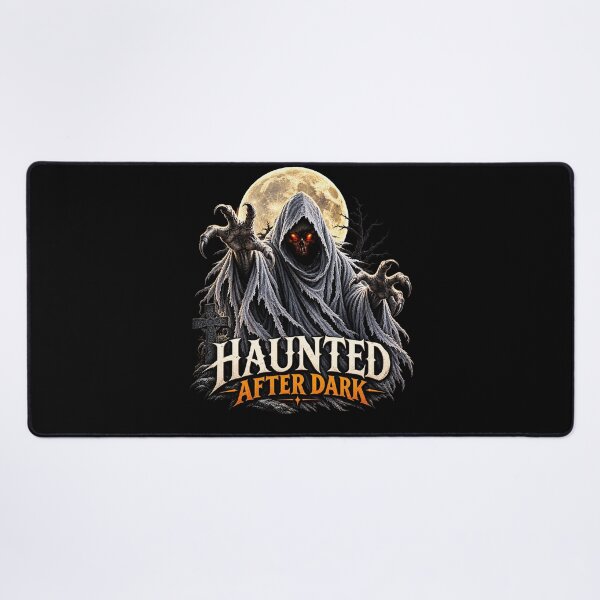 Item preview, Haunted After Dark – Grim Reaper & Creepy Skeletons Halloween designed and sold by thirtyonestars.
